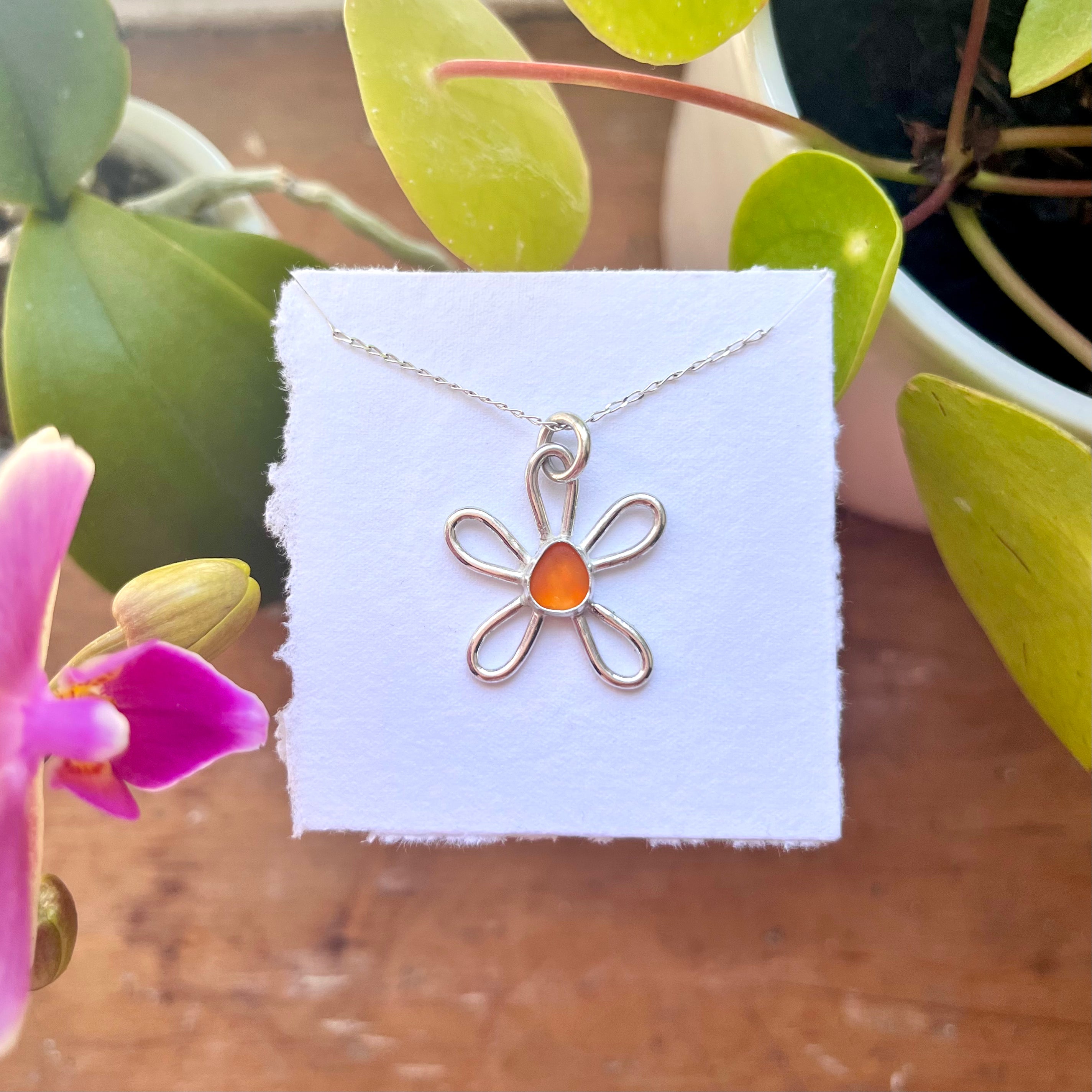 sea glass flower - ciaran