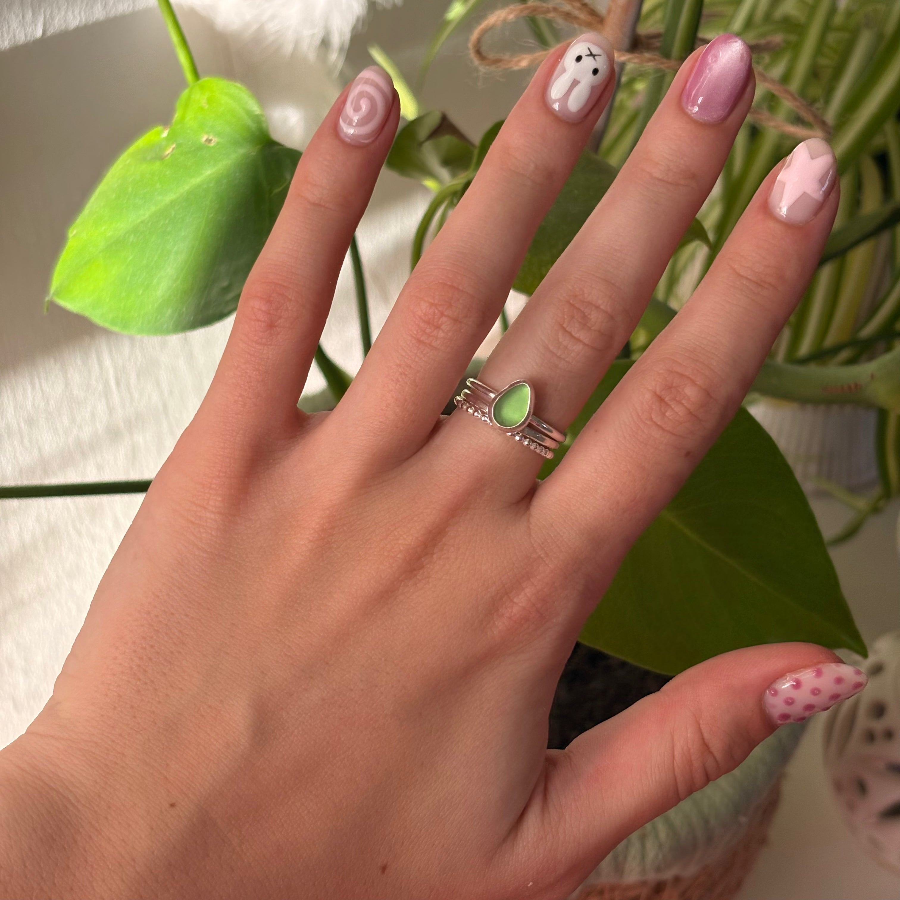 sea glass ring - jess