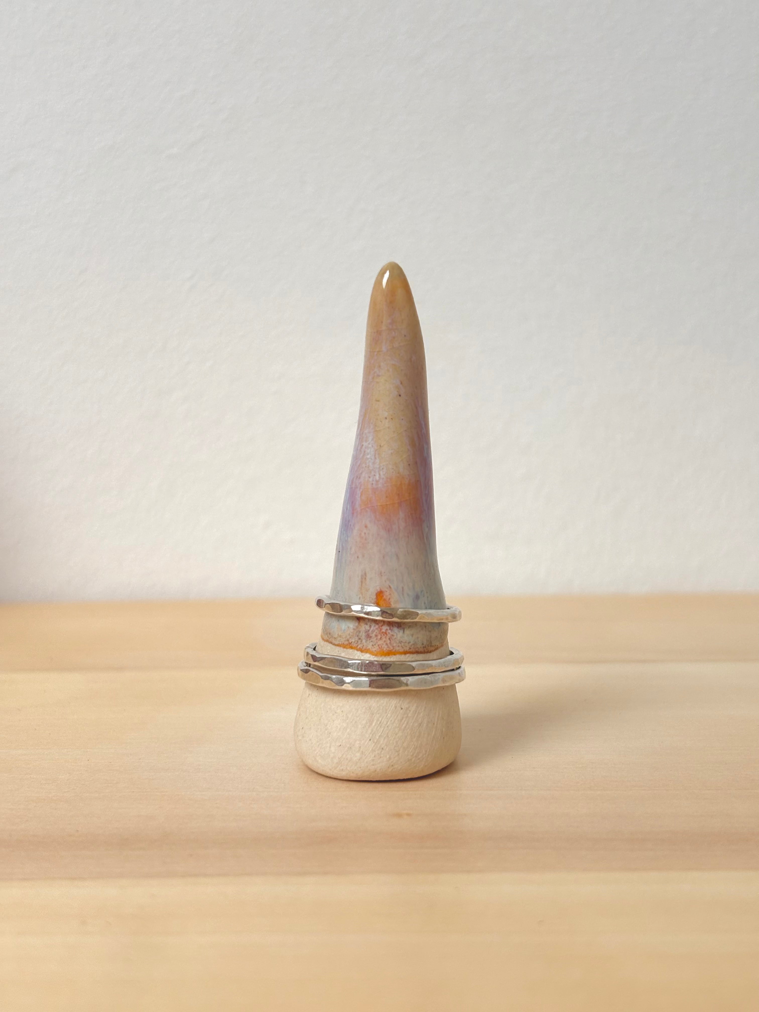 hammered stacking ring