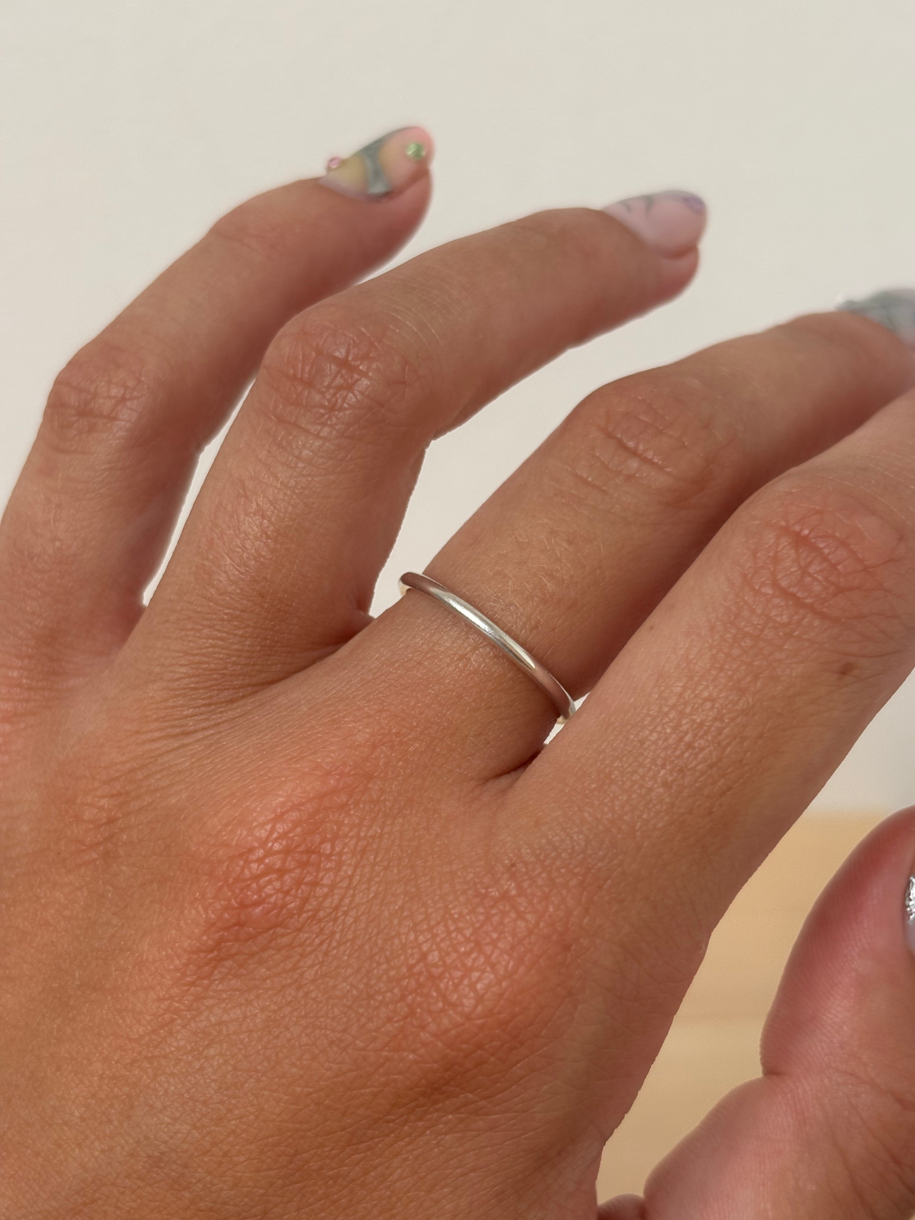 plain stacking ring