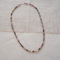mix tourmaline beaded necklace