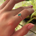 sea glass ring - pili